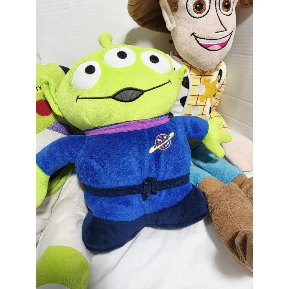 Disney Toy Story Woody 24”Buzz Lightyear 21” Alien 11' Large Stuffed Plush Jumbo